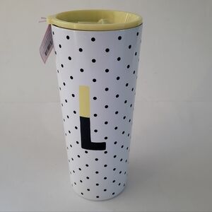 Kate Spade New York tumbler mug L Letter stainless steel